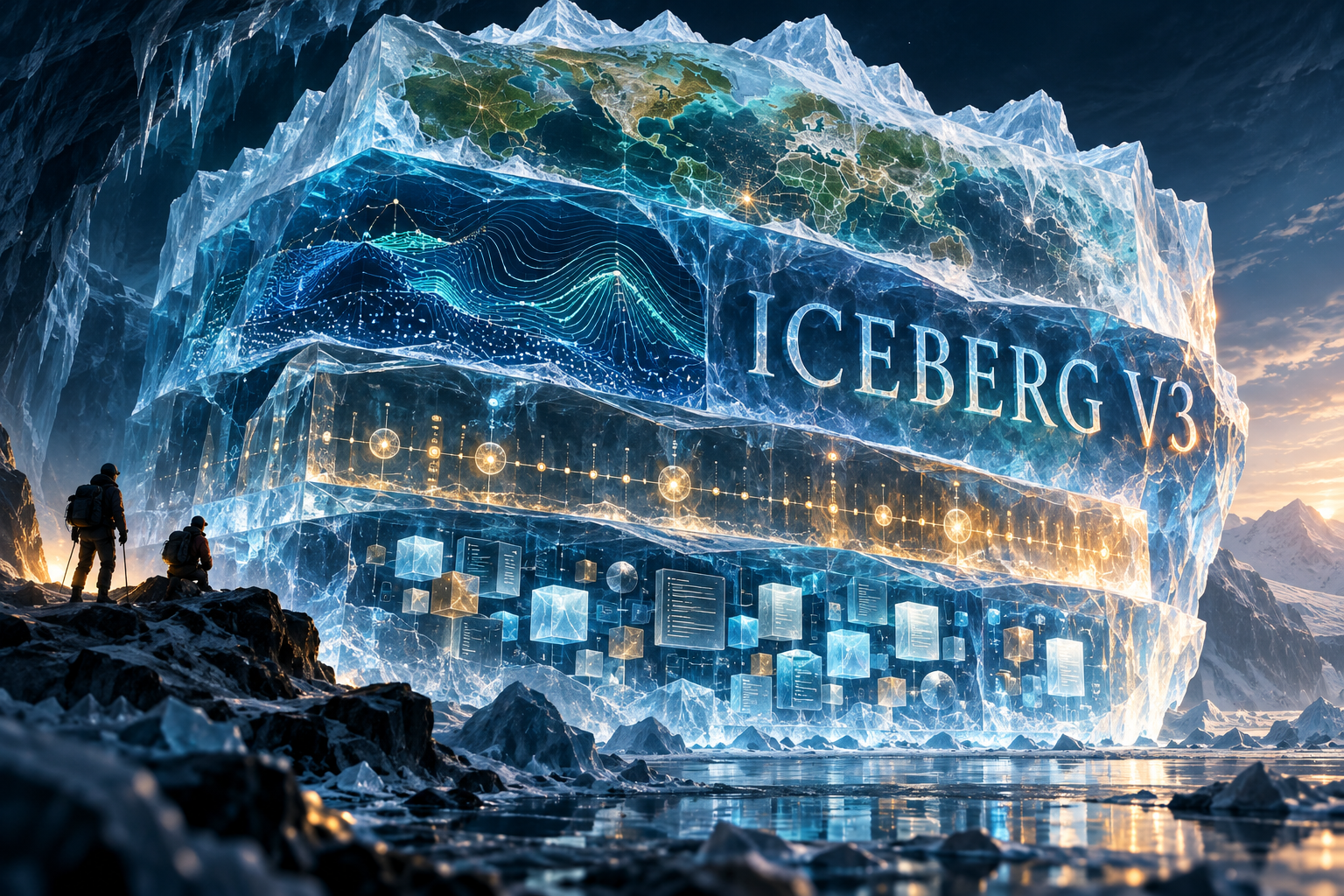 Iceberg V3 Is Expanding the Lakehouse: What Richer Data Types Change for Engineering Teams Crystalline Iceberg V3 archive containing maps, vectors and analytical data layers